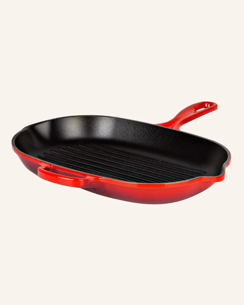 Le Creuset Grillpfanne Signature rot Kirschrot
