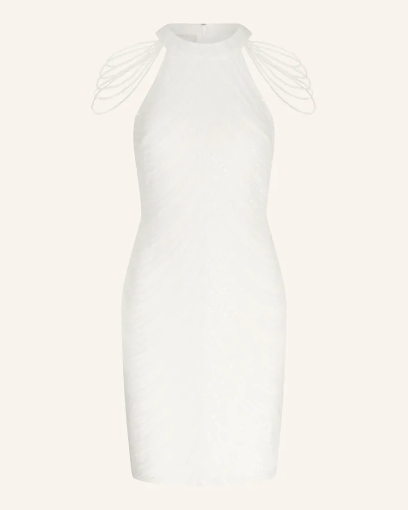 Apart kurzes Paillettenkleid Creme