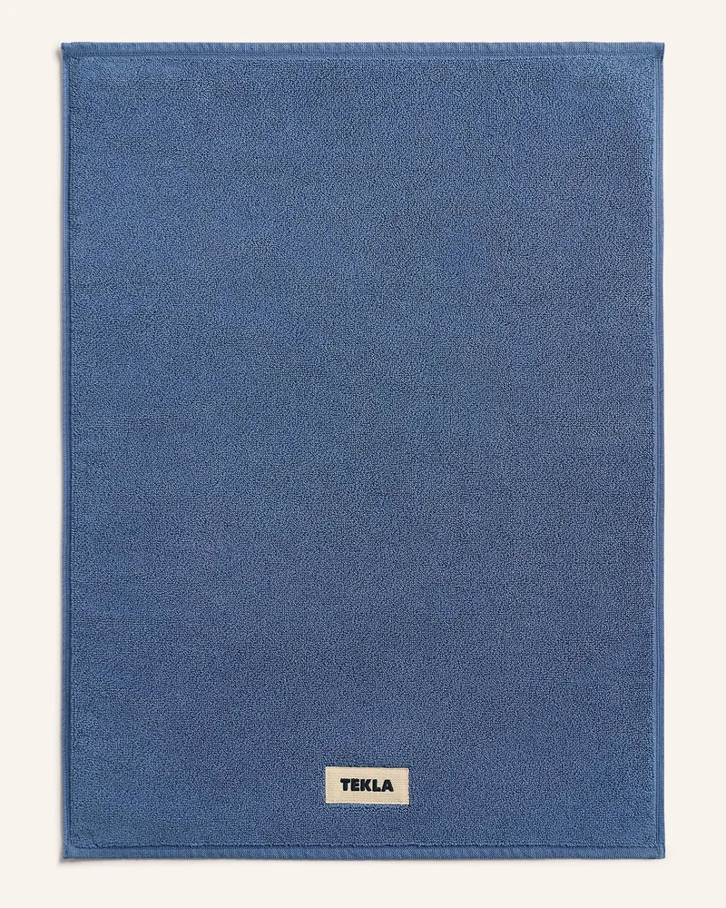 TEKLA Badematte blau Blaugrau