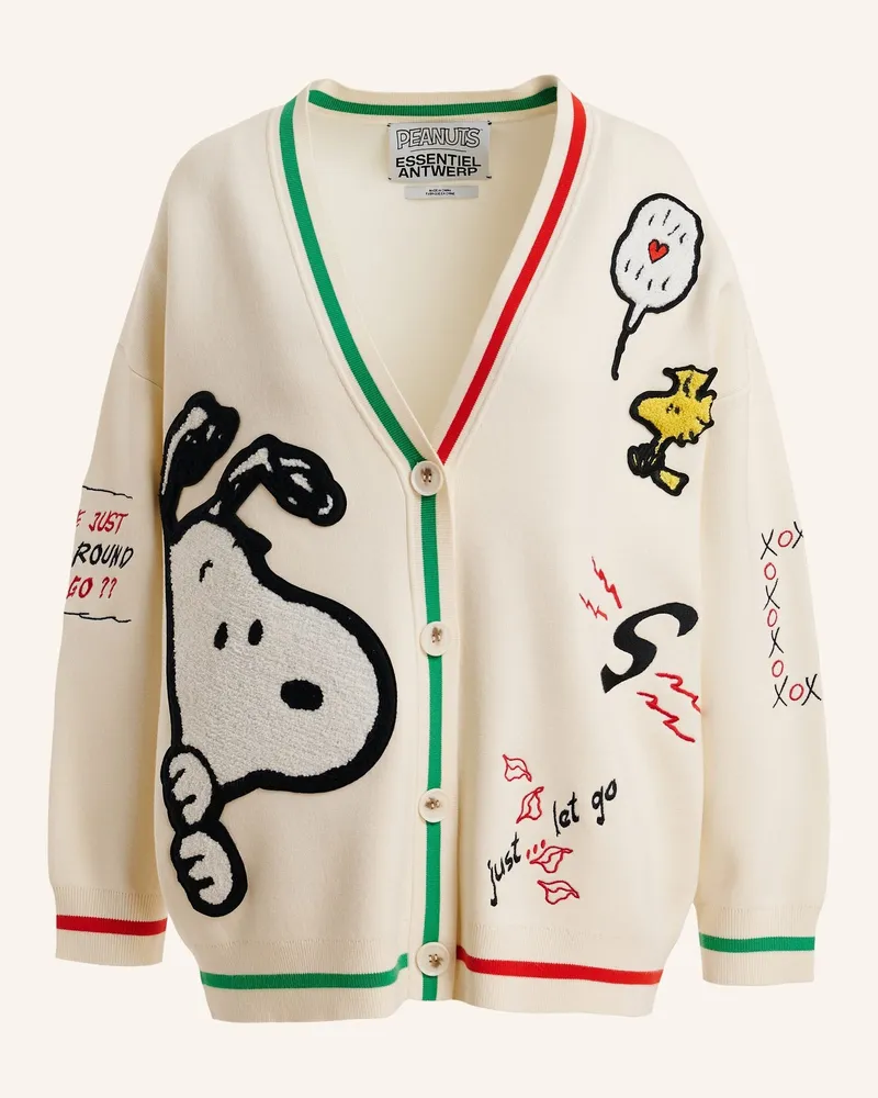 Essentiel Strickjacke Jaseball weiss Creme