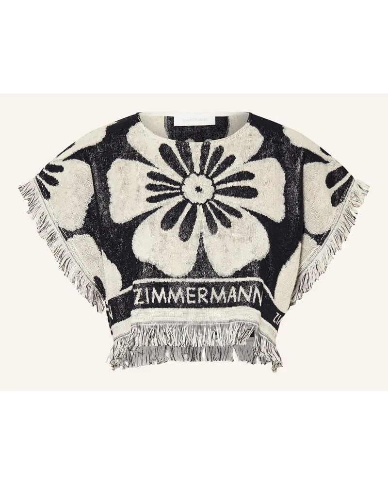 Zimmermann Cropped-Shirt HALLIDAY Schwarz