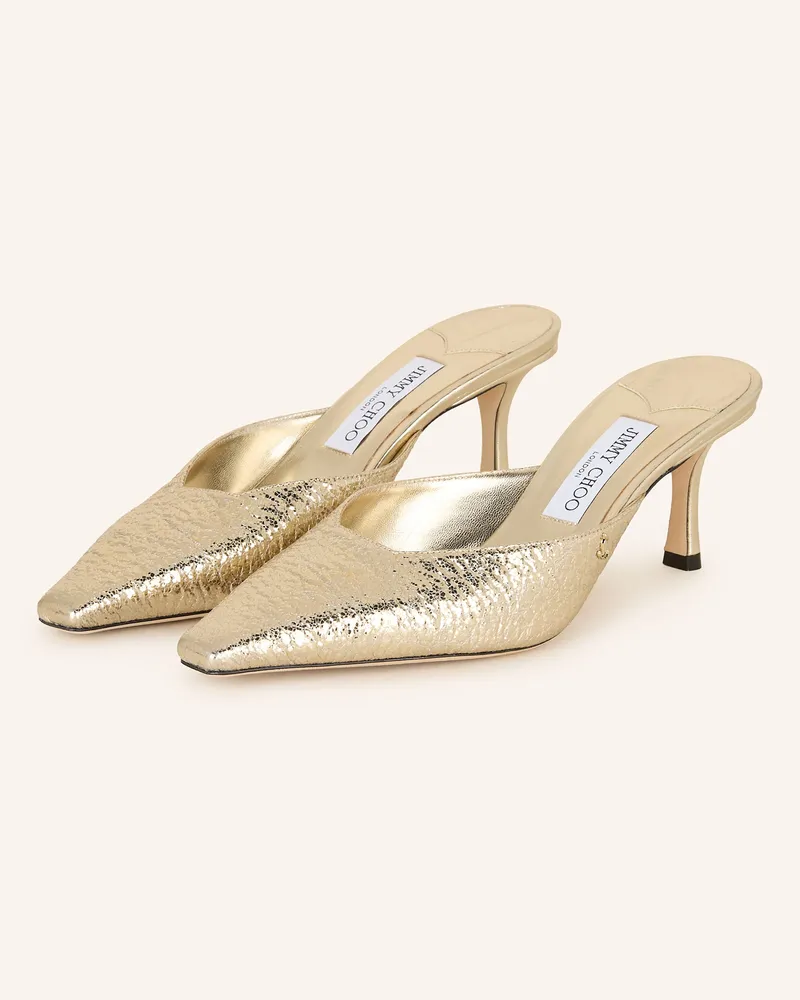 Jimmy Choo Mules VIVI 65 Gold