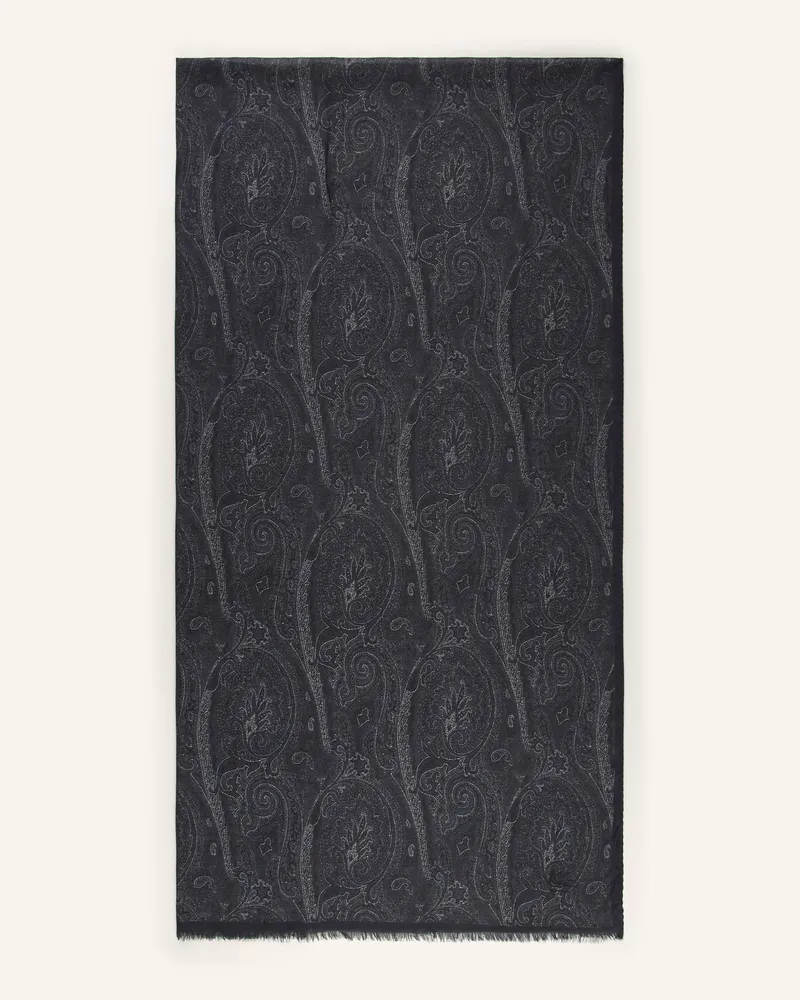 Etro Schal grau Dunkelgrau