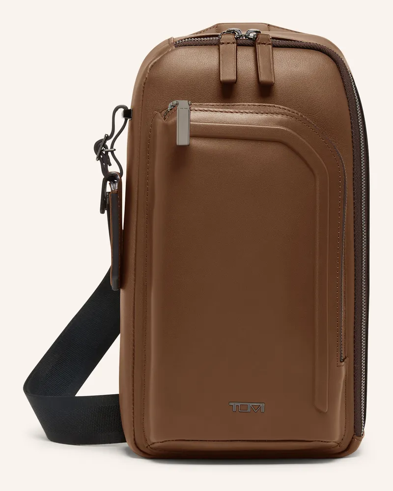 Tumi Harrison Umhängetasche Gregory Sling braun Cognac