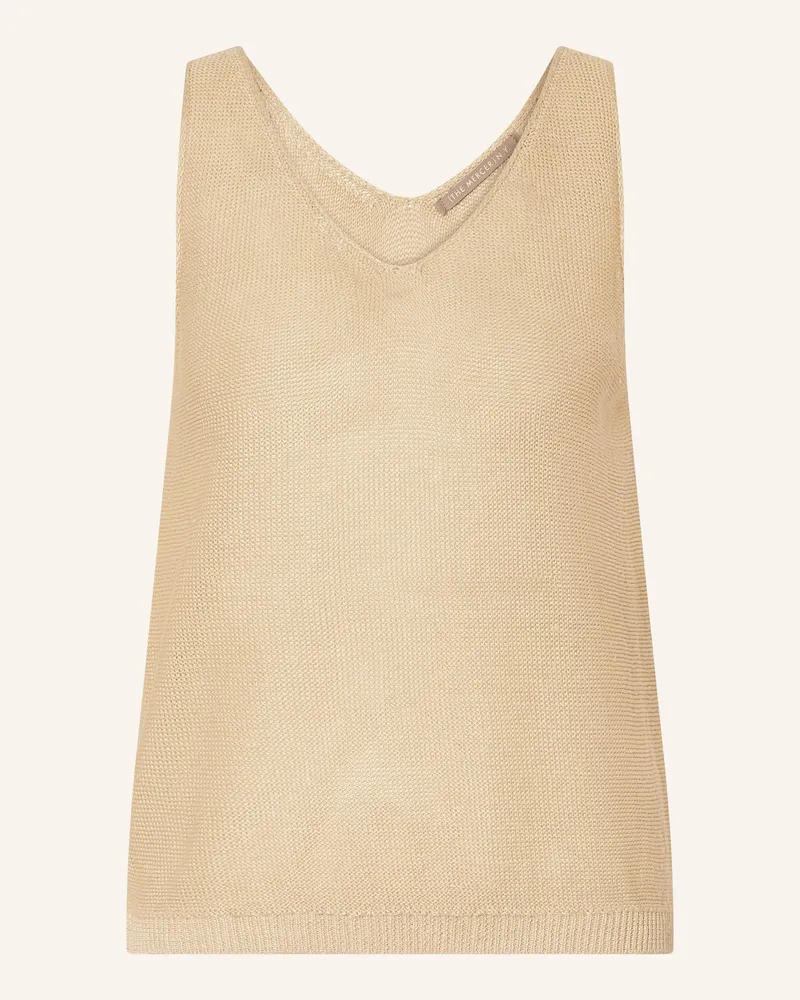 (THE MERCER) N.Y. Stricktop aus Leinen Beige