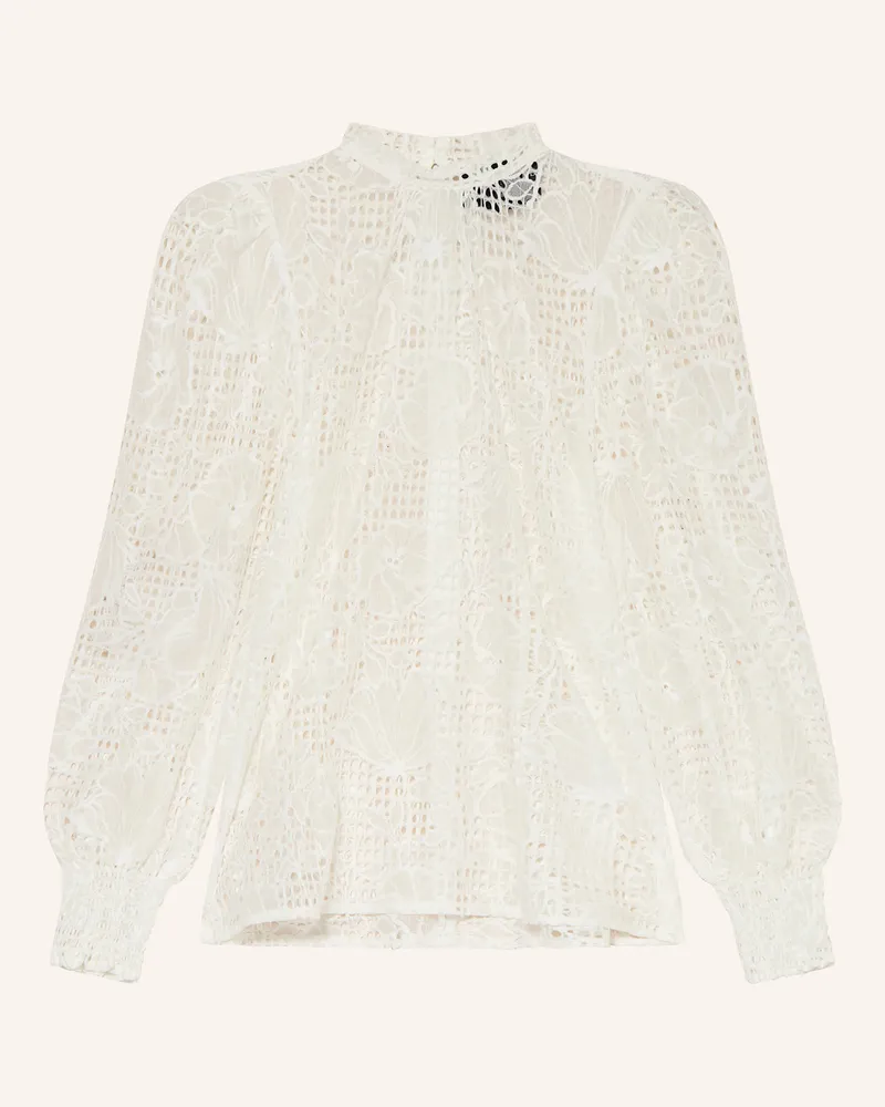 KINGA MATHE Dirndlbluse Cornelia Aus Spitze weiss Weiss