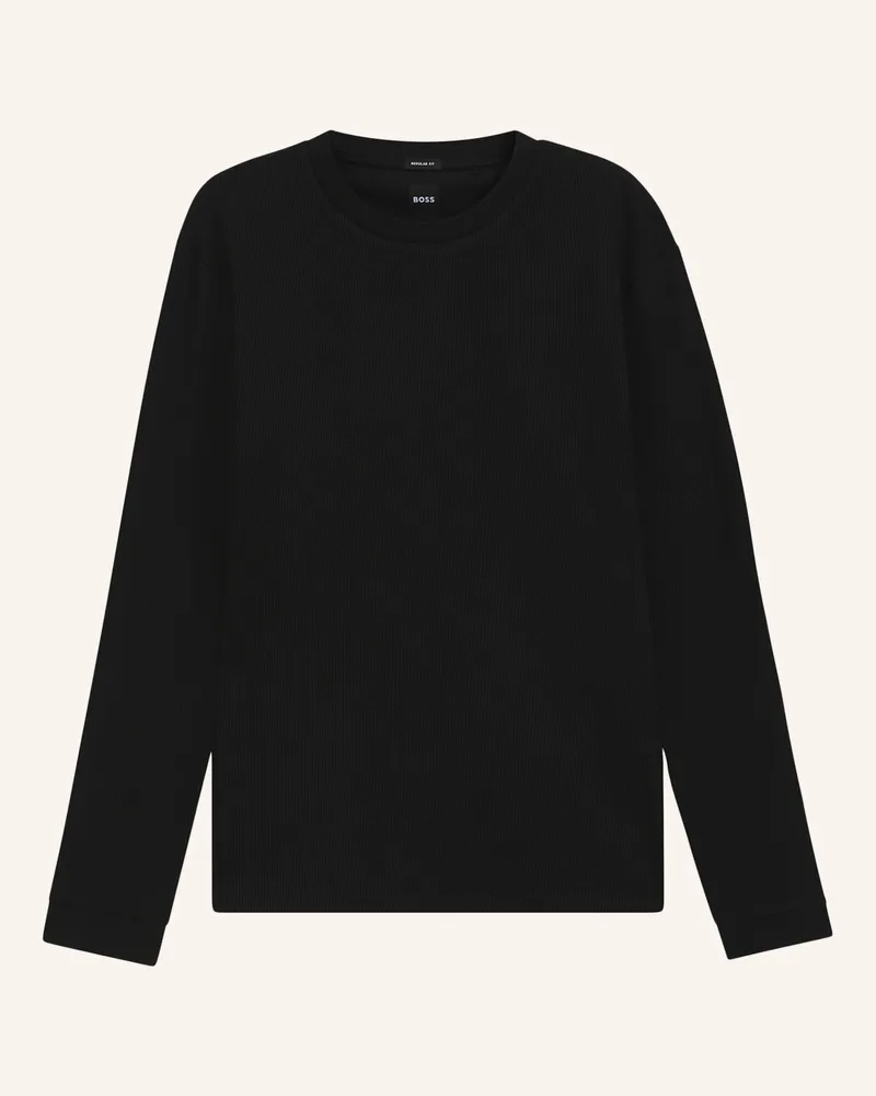 HUGO BOSS T-Shirt TALLEY 01_TI Regular Fit Schwarz