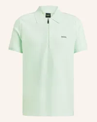 HUGO BOSS Strick-Poloshirt ZAYNO Gruen