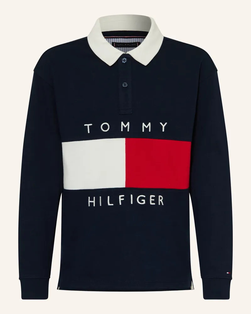 Tommy Hilfiger Jersey-Poloshirt blau Dunkelblau