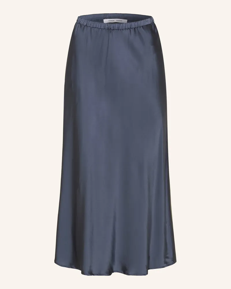 Samsøe & Samsøe Satinrock Samiley blau Dunkelblau