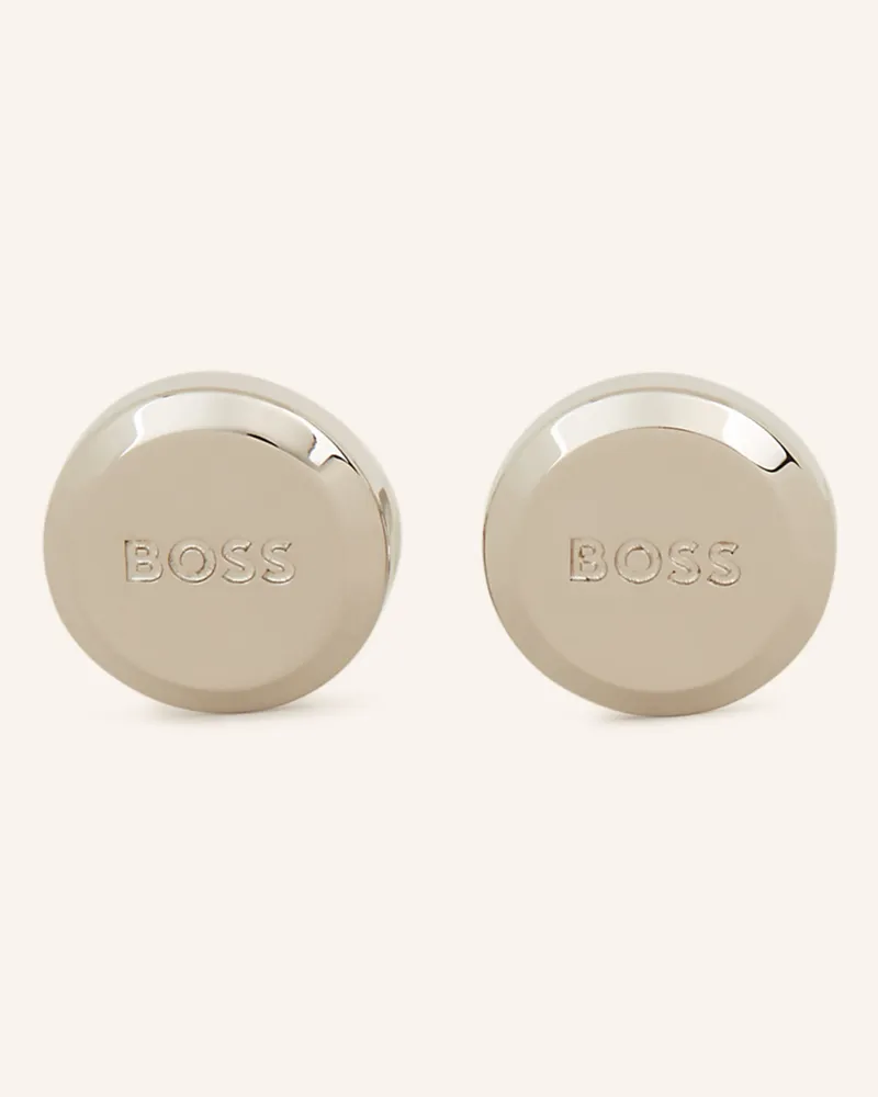 HUGO BOSS Manschettenknöpfe silber Silber