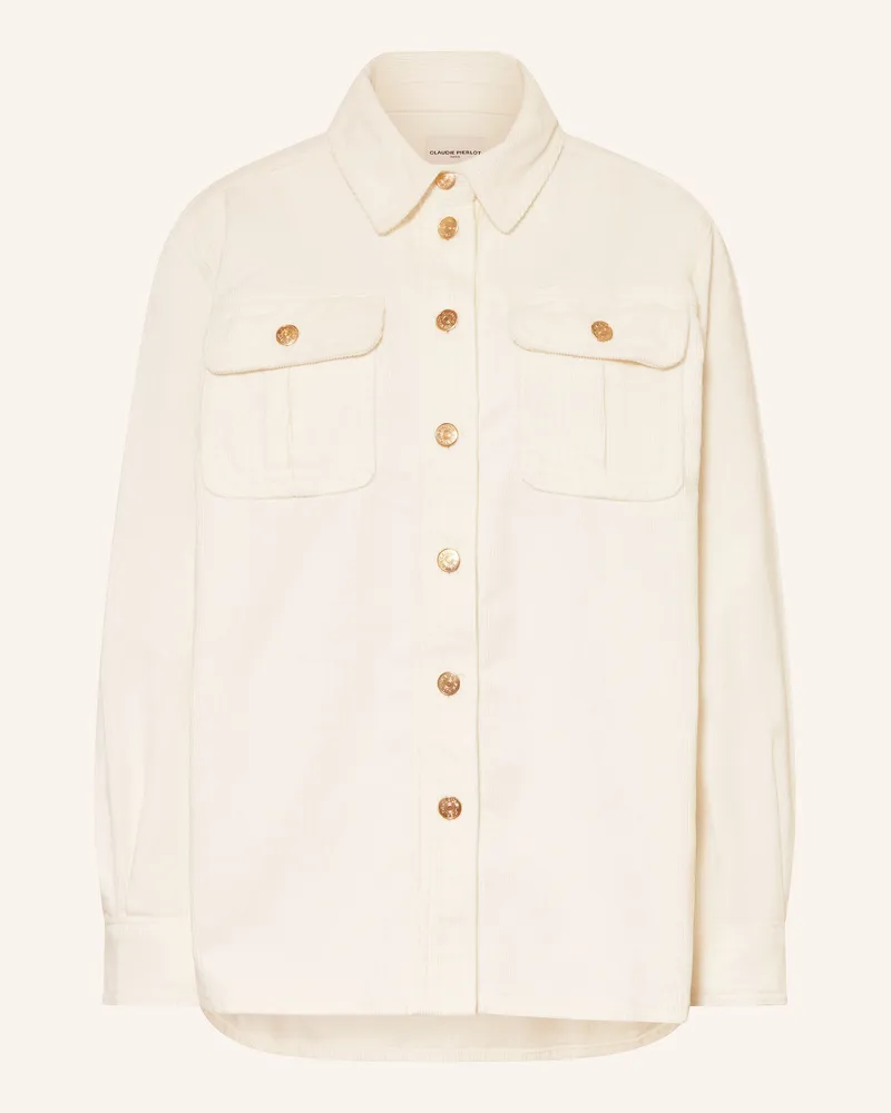 Claudie Pierlot Cord-Overjacket Weiss