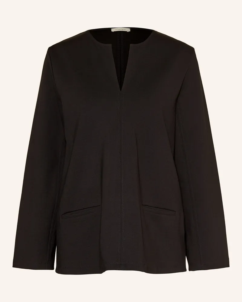 lilienfels Blusenshirt aus Jersey Schwarz