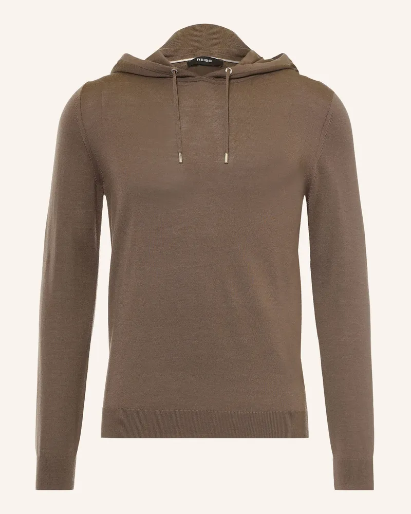 Reiss Strick-Hoodie Holland braun Braun