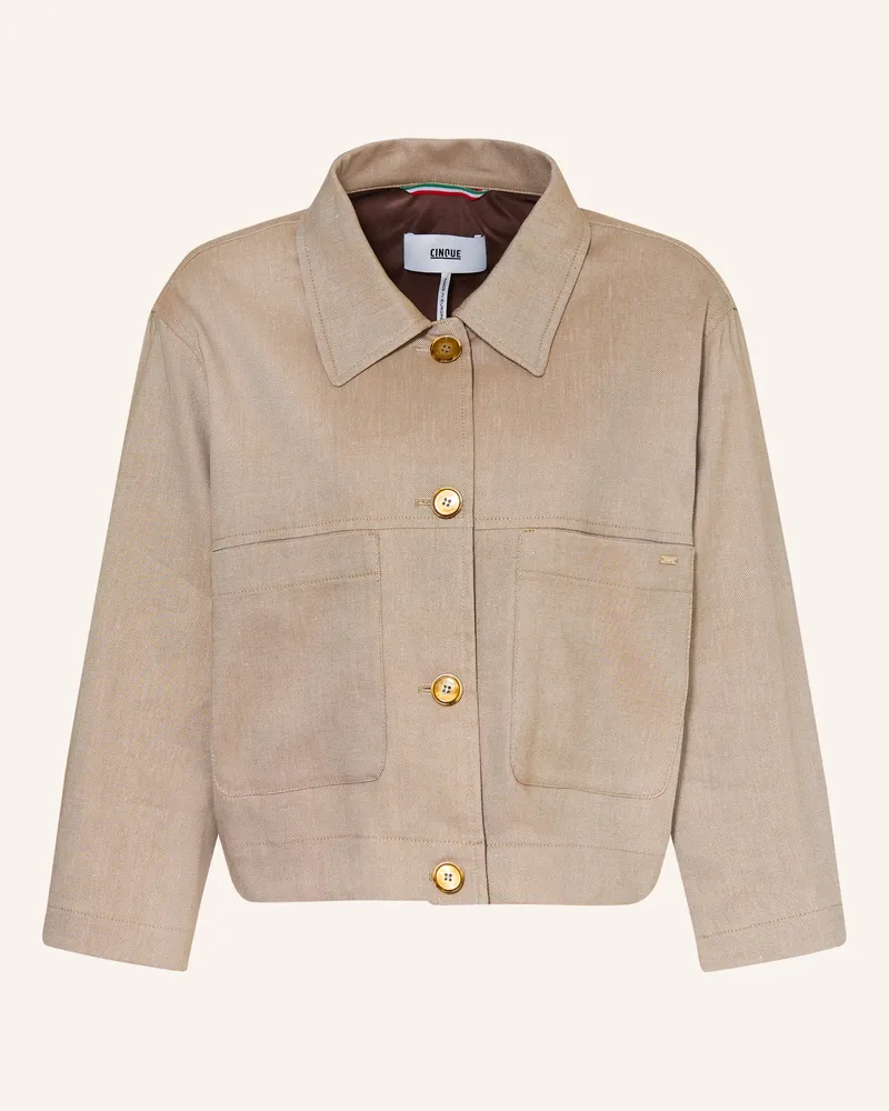 cinque Kastenjacke Ciledo Mit 3/4-Arm beige Beige