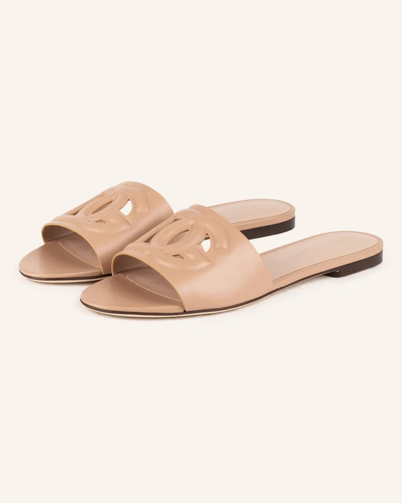 Dolce & Gabbana Pantoletten Beige
