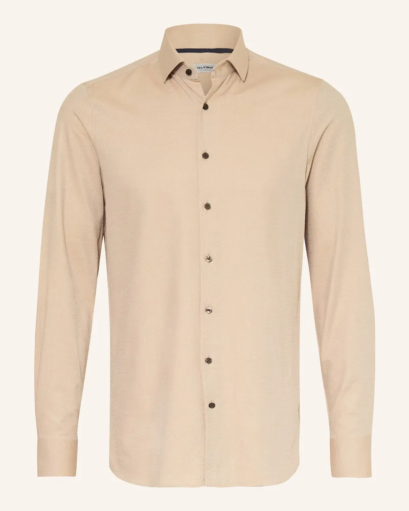 Olymp Hemd Level Five Body Fit braun Beige