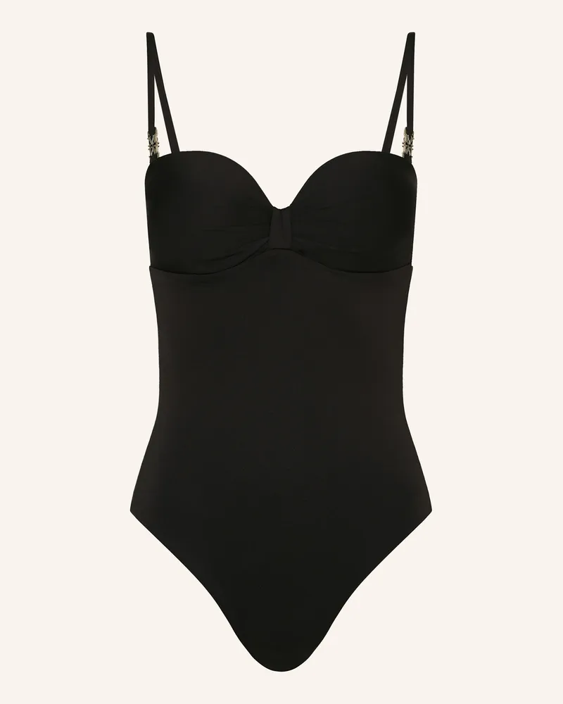 Max Mara Bandeau-Badeanzug Chantal schwarz Schwarz