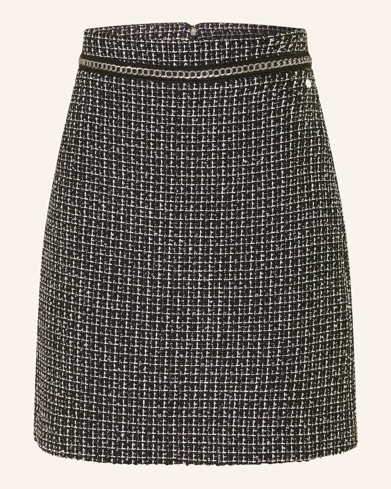 Marc Cain Tweed-Rock Mit Schmucksteinen schwarz 724