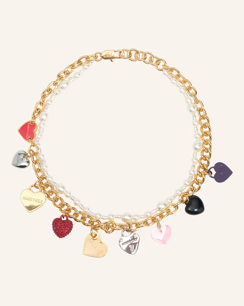 BIMBA Y LOLA Doppelketten-Halskette gold Gold