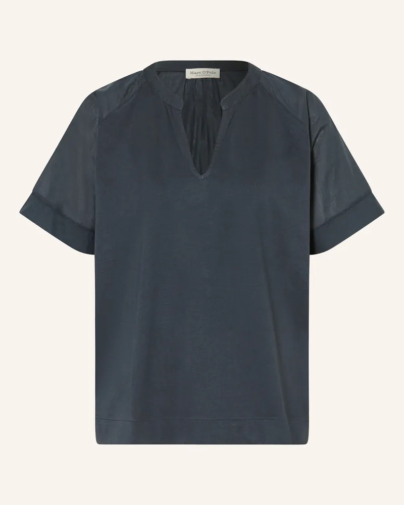 Marc O'Polo Blusenshirt aus Jersey Dunkelgrau