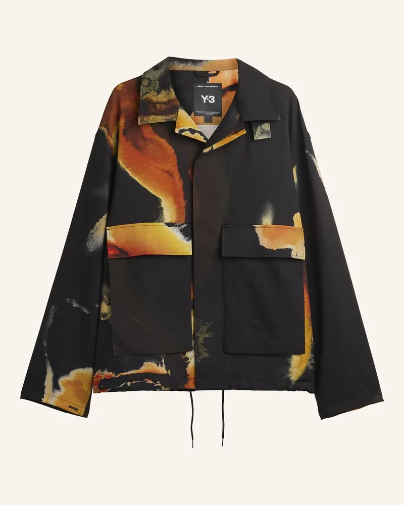 Y-3 Y-3 AOP SPORT UNIFORM COACH JACKE Schwarz