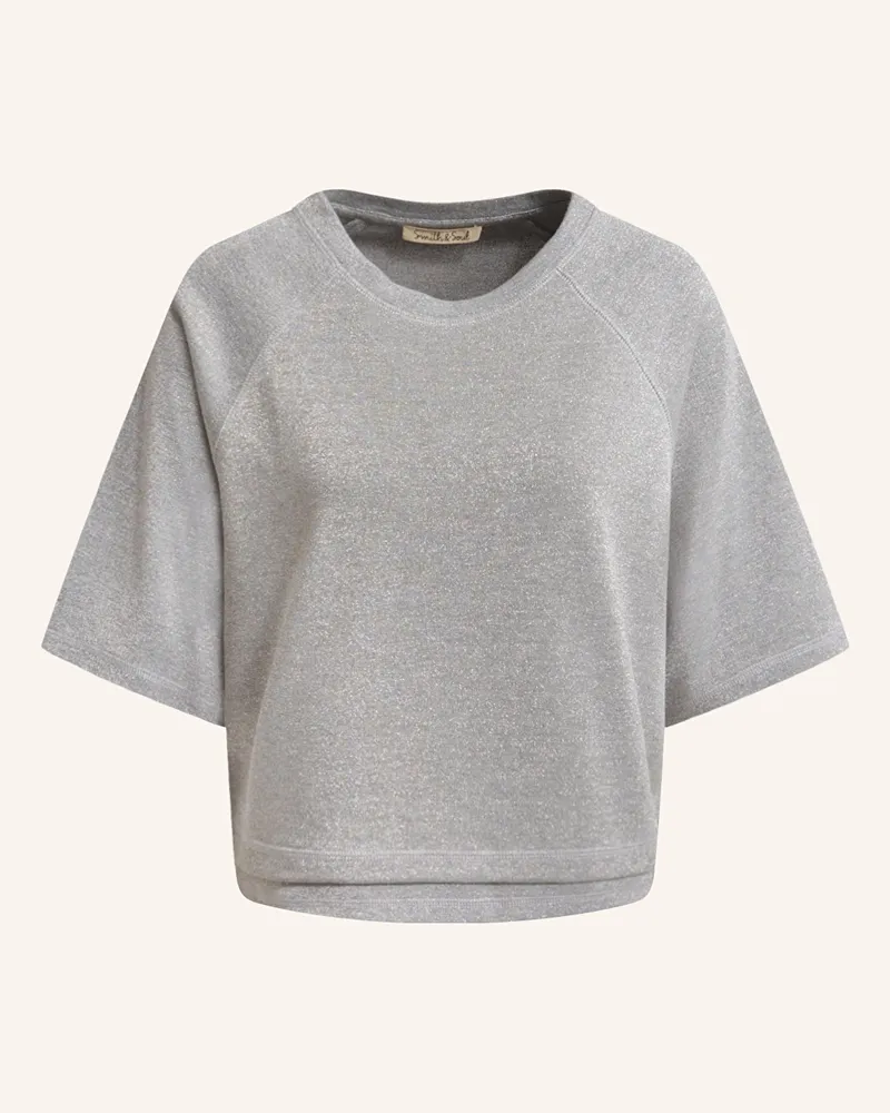 Smith & Soul T-Shirt mit Glitzergarn Grau