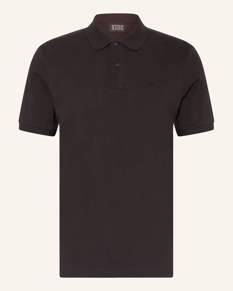 Scotch&Soda Pique-Poloshirt schwarz Schwarz