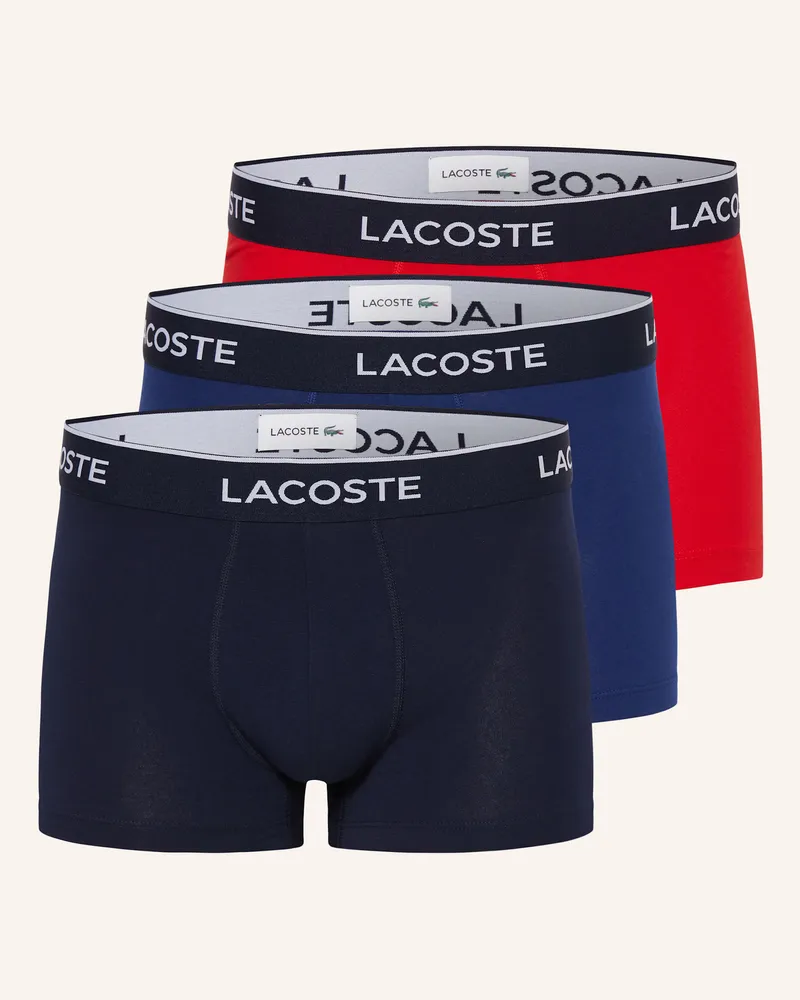 Lacoste 3er-Pack Boxershorts Blau
