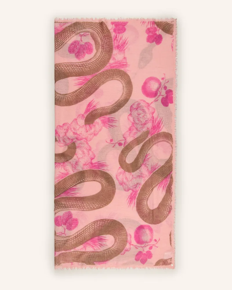 Friendly Hunting Cashmere-Tuch blau Rosa