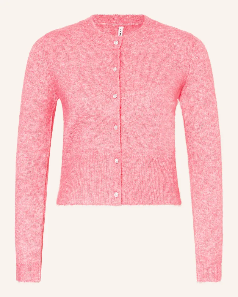 only Strickjacke Neonrosa