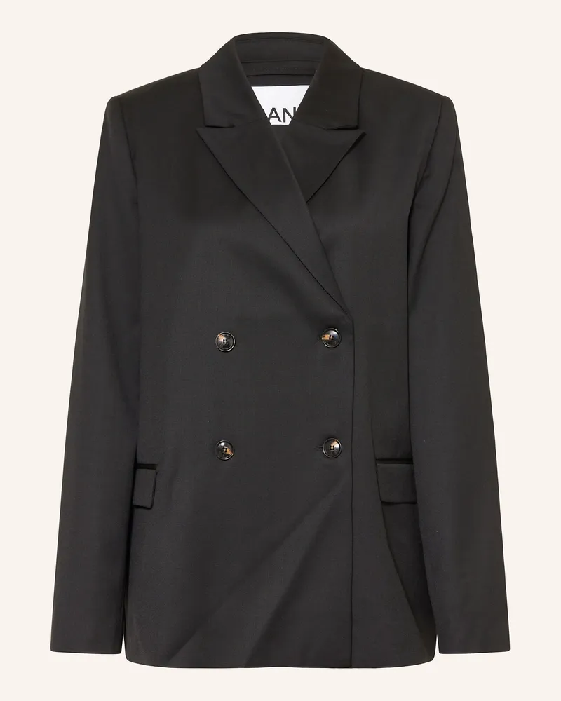 Ganni Blazer schwarz Schwarz