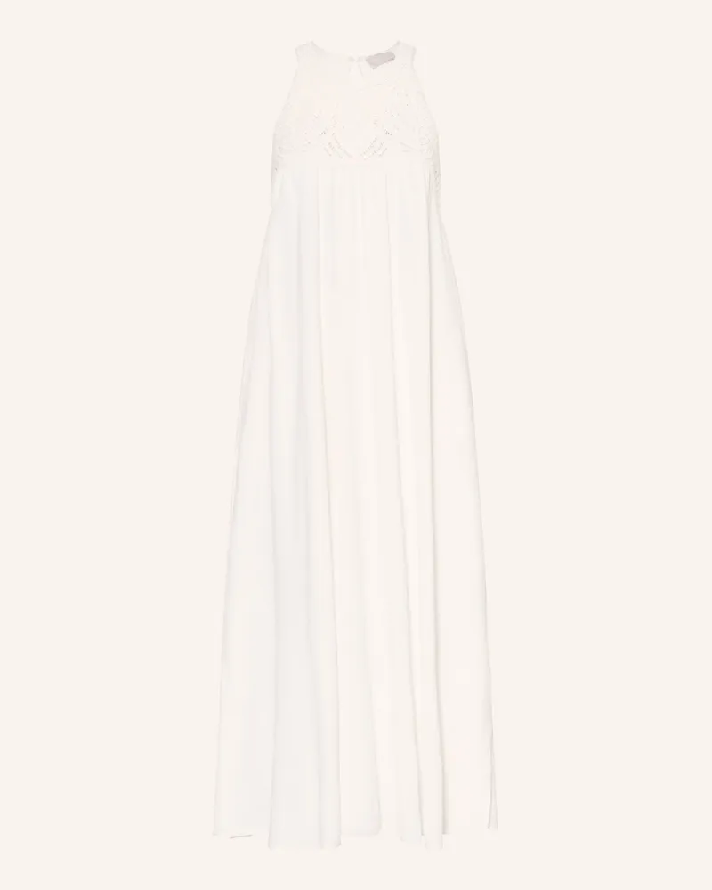 hemisphere Kleid Im Materialmix weiss Creme