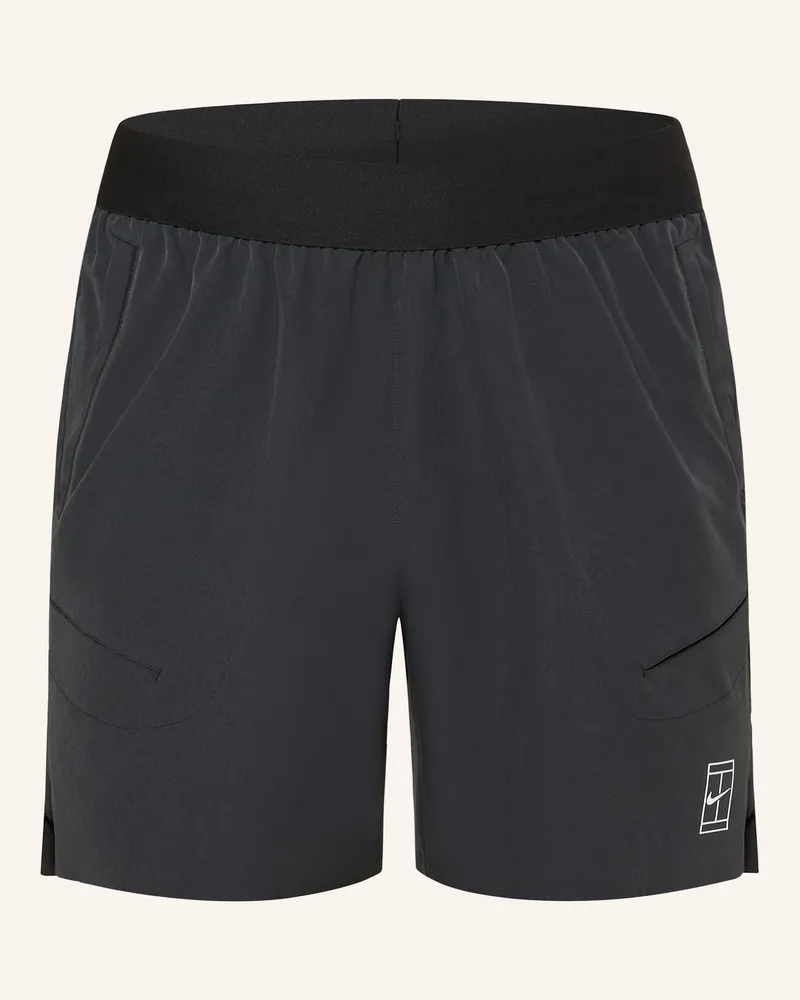 Nike Tennisshorts Court Advantage schwarz Schwarz
