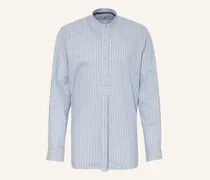 Trachtenhemd Comfort Fit Mit Stehkragen blau