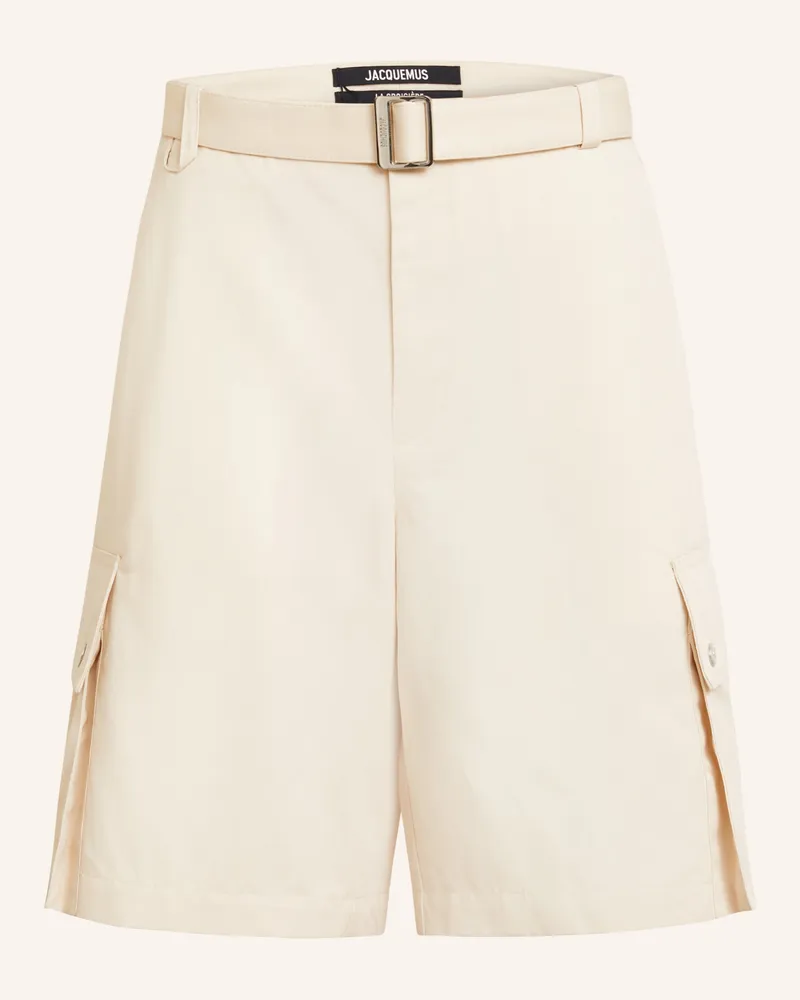 Jacquemus Cargoshorts Le Cargo Bermuda beige Ecru