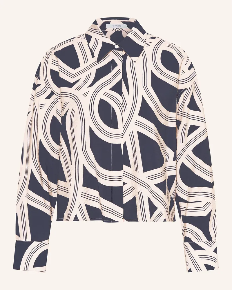 OPUS Hemdbluse FAMENA IANE Dunkelblau