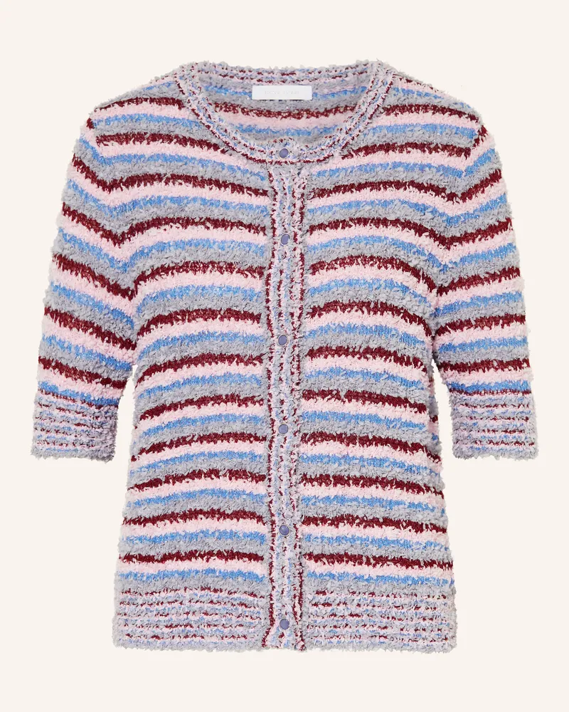 Rich&Royal Strickjacke mit Glitzergarn und 3/4-Arm Rosa