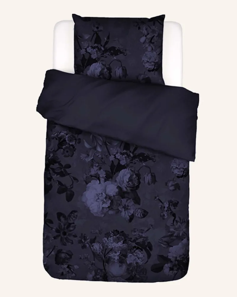 Essenza Bettwäsche FLOOR zum Wenden Dunkelblau