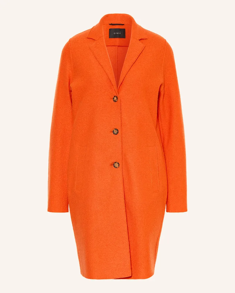 Oui  Wollmantel rot Orange
