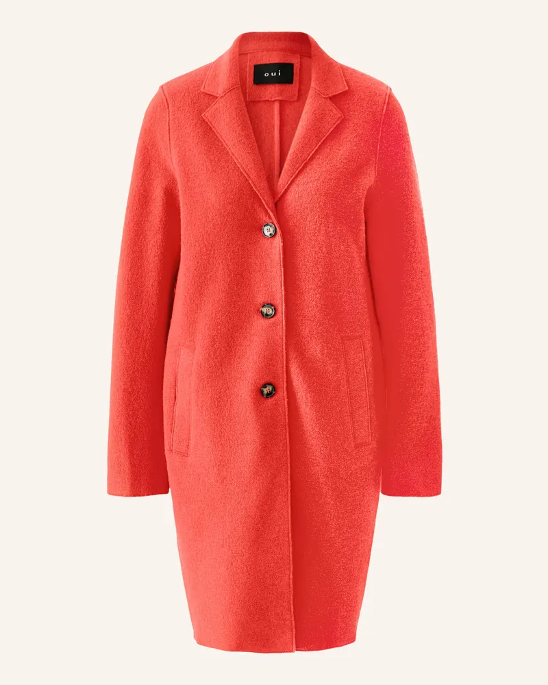 Oui  Wollmantel rot Orange