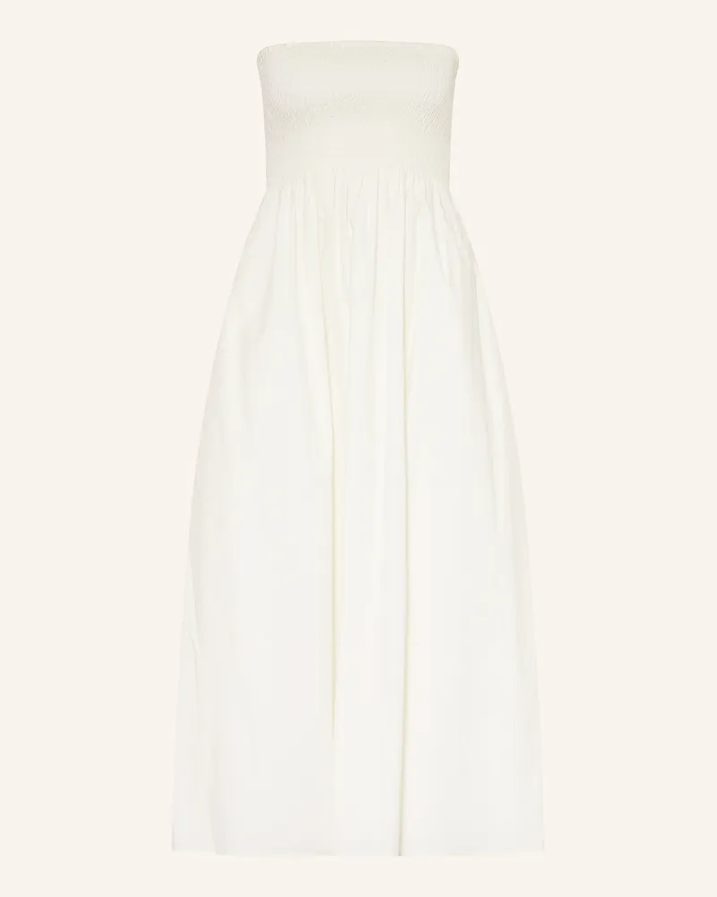 Faithfull The Brand Off-Shoulder-Kleid Jamie weiss Weiss