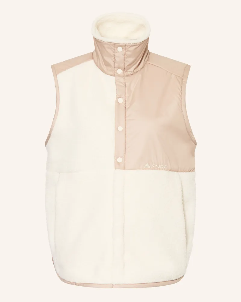 Vaude Fleeceweste Najun weiss Ecru