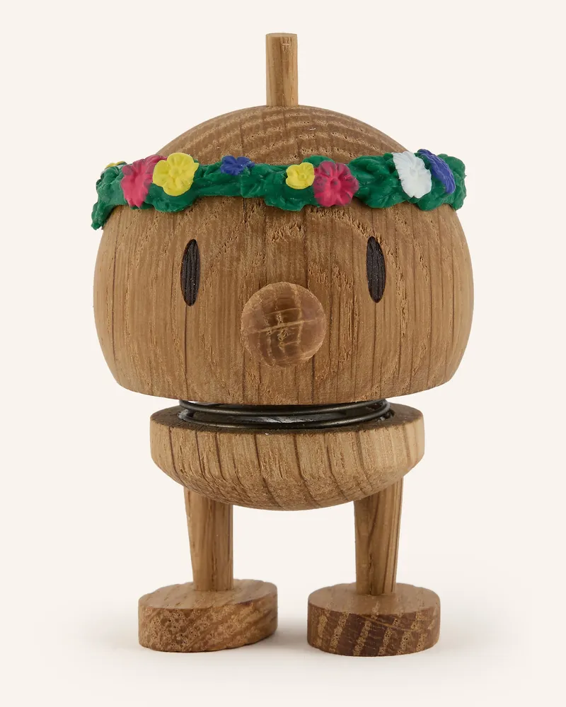 Hoptimist Dekofigur Flower Bumble Small braun Hellbraun