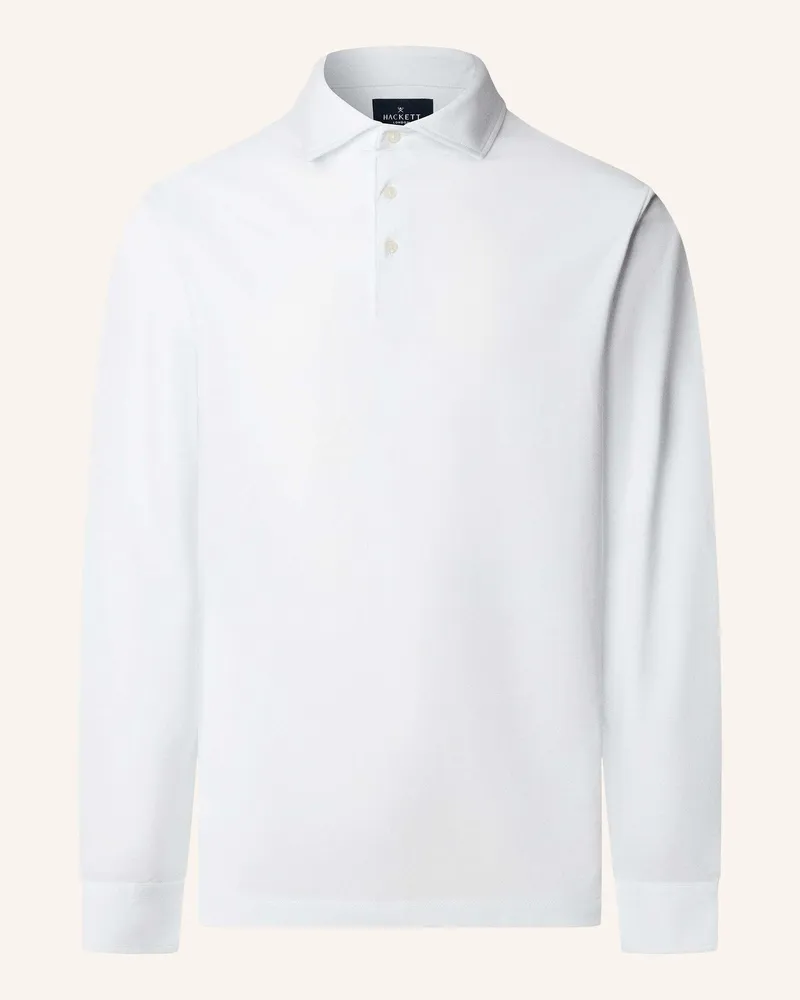 Hackett Poloshirt Pima Cotton Polo Ls weiss Weiss