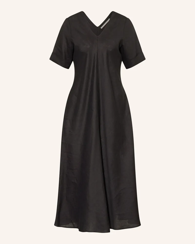 (THE MERCER) N.Y. Leinenkleid Schwarz