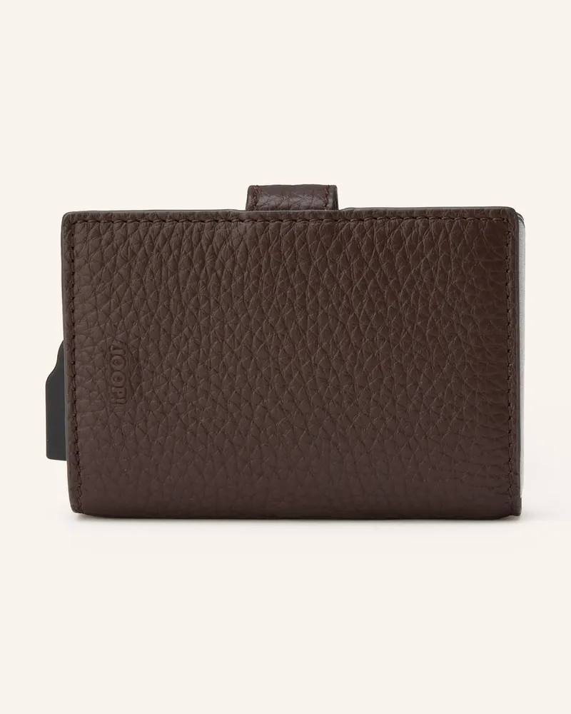 JOOP! Kartenetui CARDONA mit Münzfach Dunkelbraun