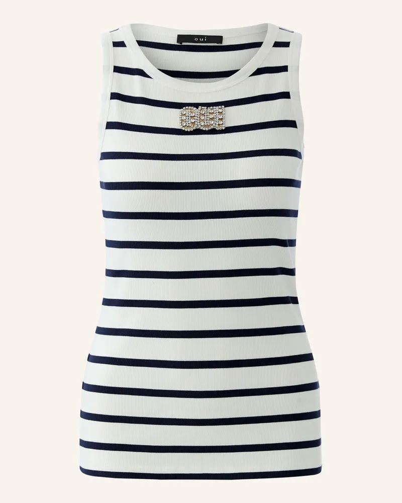 Oui  Top blau Weiss