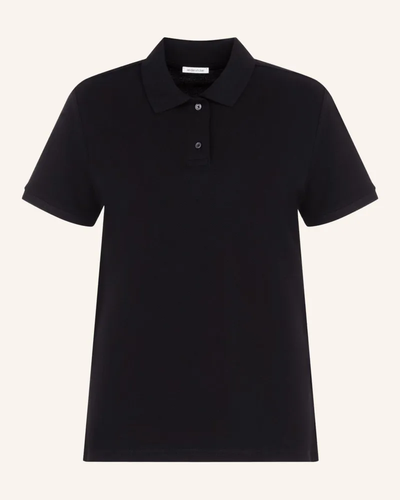 Seidensticker Polo Shirt, Polo schwarz Schwarz
