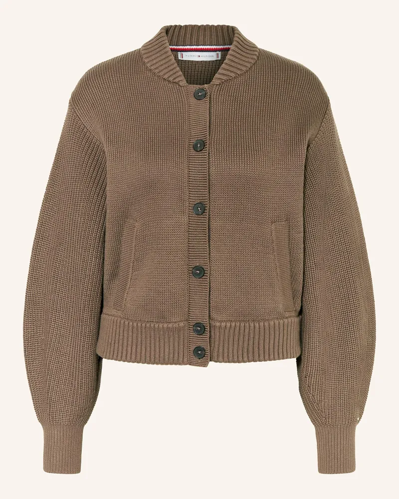 Tommy Hilfiger Strickjacke braun Braun